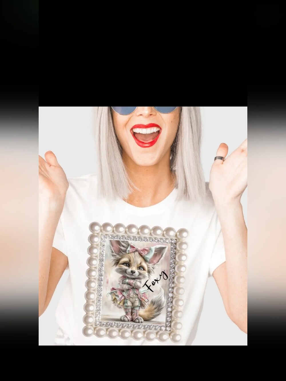 #2002 Foxy Pearl Frame Tee